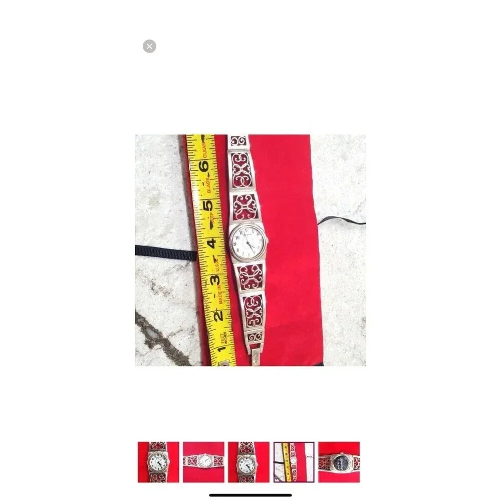Brighton Richardson Watch New Battery Beautiful Silver Plated. Large face,